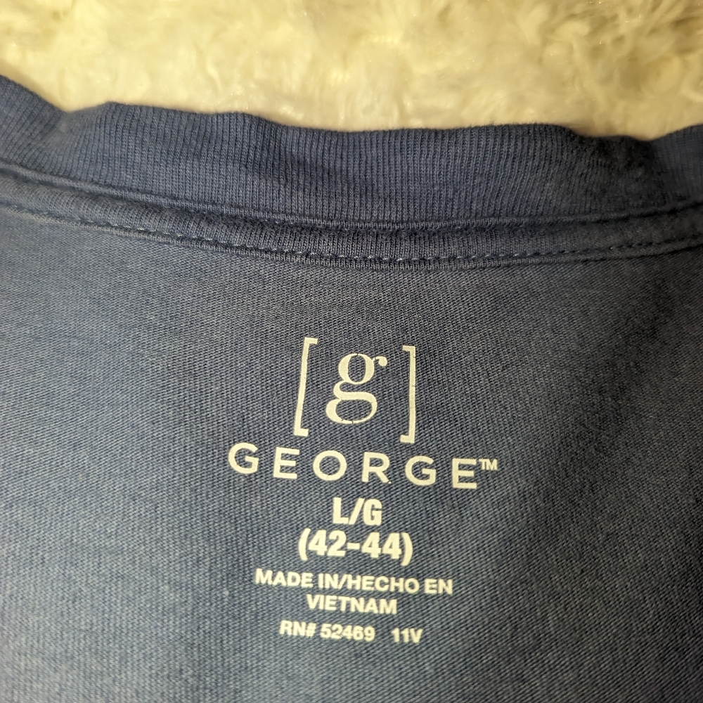 George Men's blue long sleeve t-shirt - Picture 10 of 10